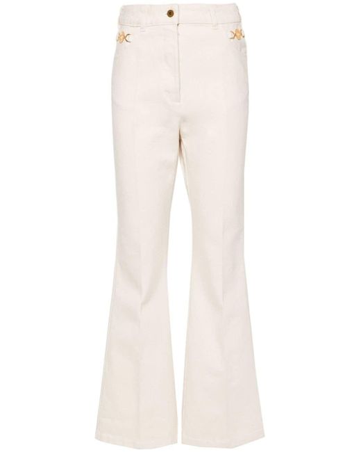Pantalones con logo bordado Patou de color Natural
