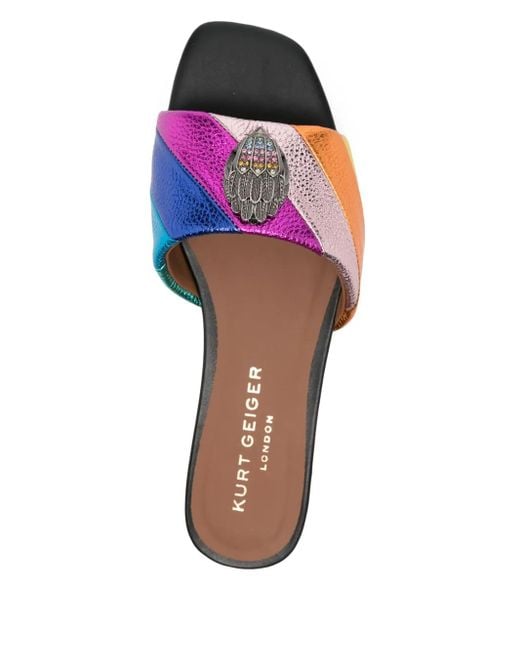 Kurt Geiger Pink Kensington Slides