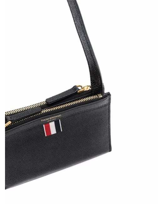 Thom Browne Black Rwb Tab Crossbody Bag