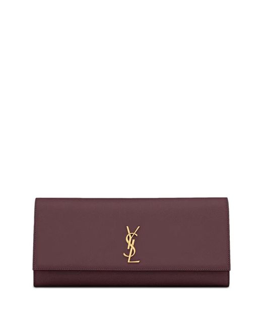 Saint Laurent Purple Kate Chain-Clutch Bag