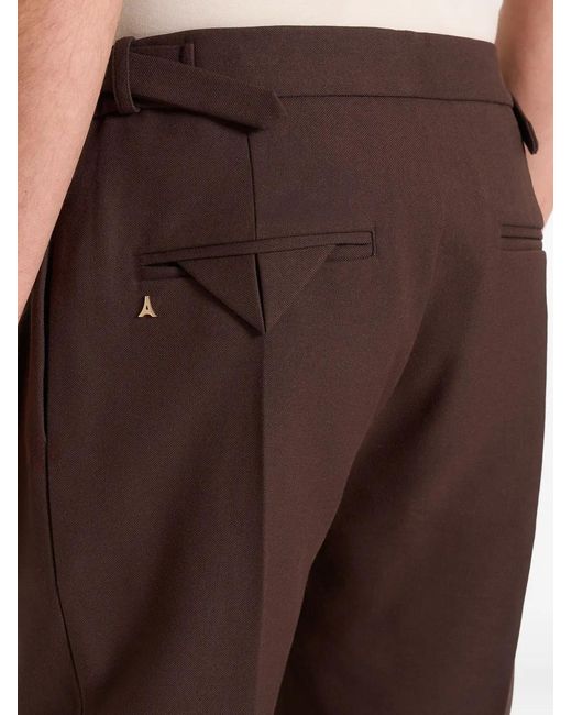 Manière De Voir Brown Hubert Tailored Trousers for men