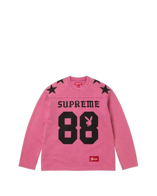 Supreme Pink X Playboy Sweat Football for men