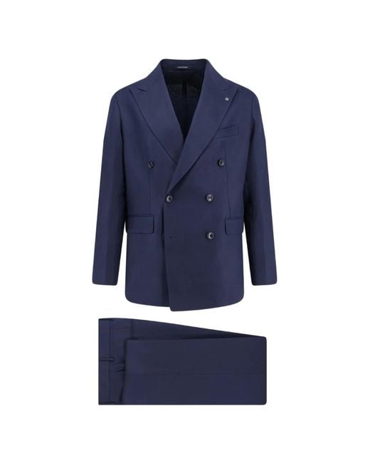 <美品>TAGLIATORE ネイビー ダブル ウール スーツ サイズ52 Tagliatore メンズ ブルー ダブルスーツ【公式通販】