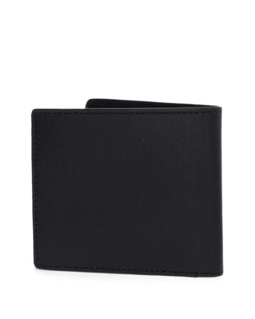 Blauer Black Leather Bi-Fold Wallet for men