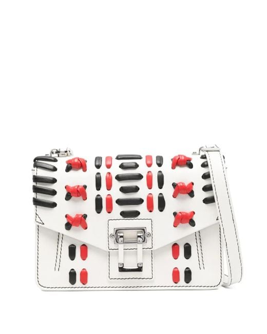 Proenza Schouler White Embroidered Shoulder Bag