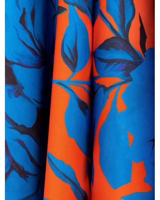 Robe courte à imprimé Tiger Lily AZ FACTORY en coloris Blue