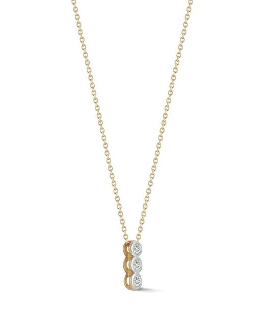 Mateo White Trio Diamond Bar Necklace
