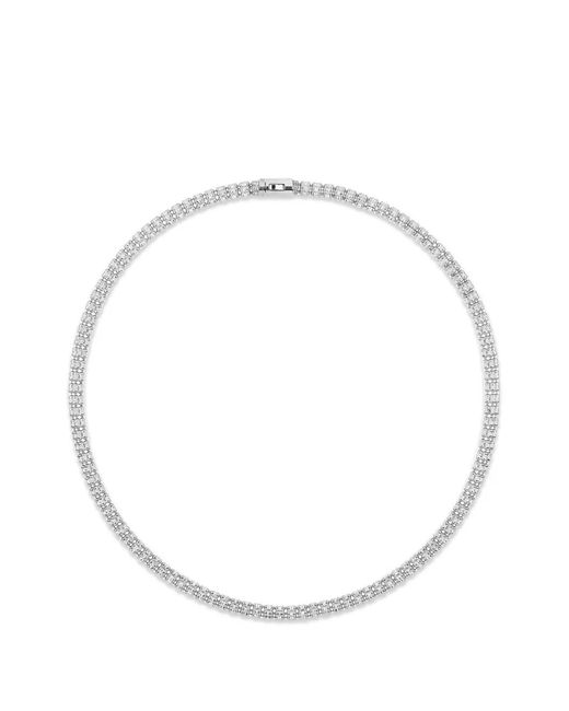 Desmo White Infinity Round Halskette