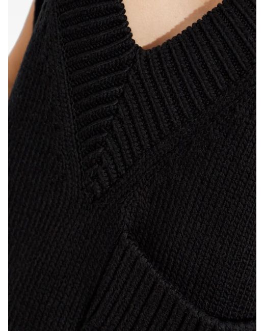 Issey Miyake Black Breeze V-Neck Vest