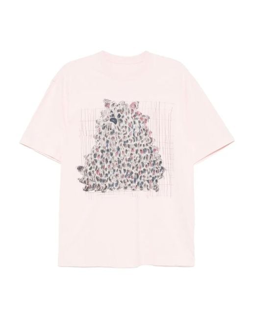 JNBY Pink T-Shirt Mit Grafischem Print