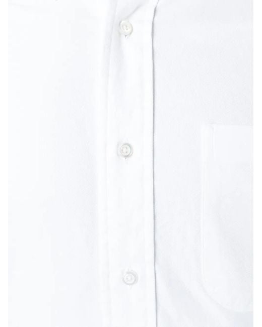 Thom Browne White Classic Oxford Shirt for men