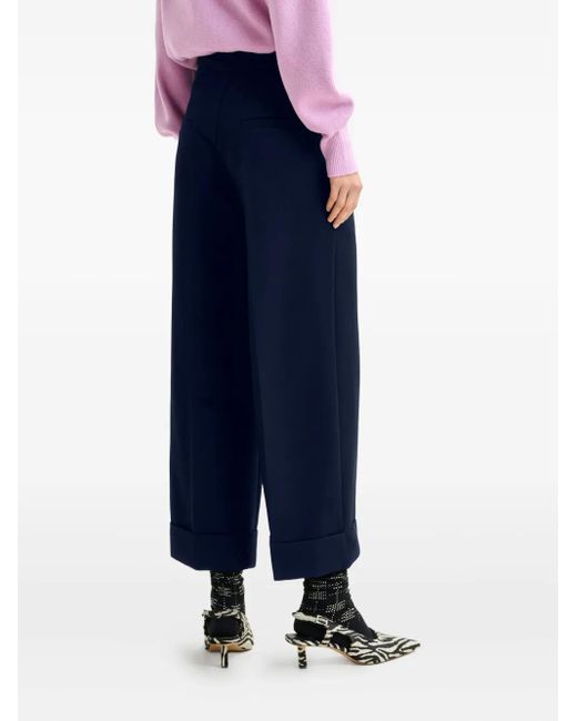 Pantaloni Svasati Con Pieghe di Essentiel Antwerp in Blue