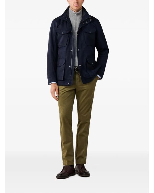 Hackett Blue Velospeed Four-Pocket Jacket for men