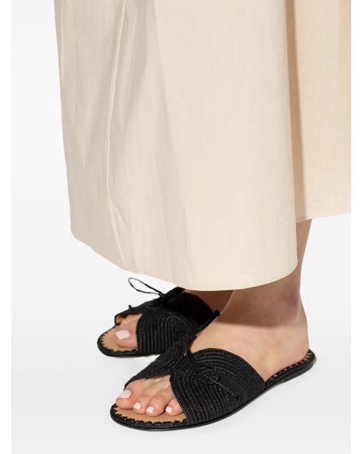 Odissi White Tie-Detail Slides