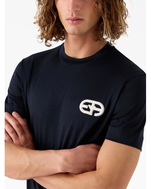 Emporio Armani Blue T-Shirts And Polos for men