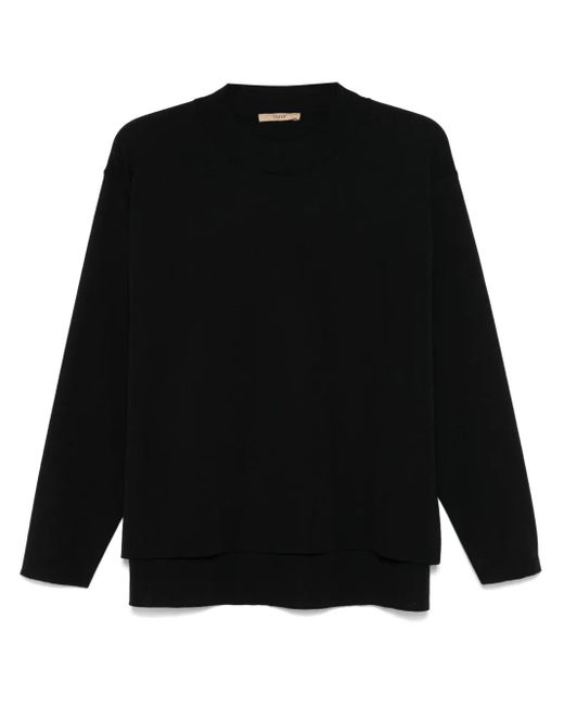 Nuur Black Merino-Wool Sweater