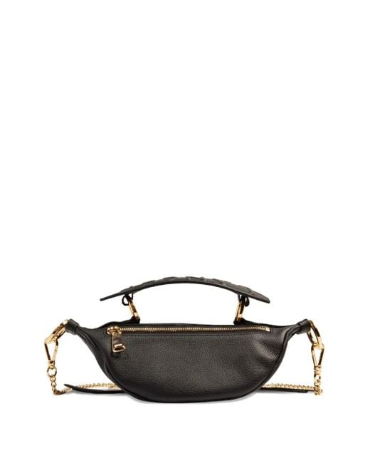 Lancel Brown Mini Origami Umhängetasche Mit Leoparden-Print