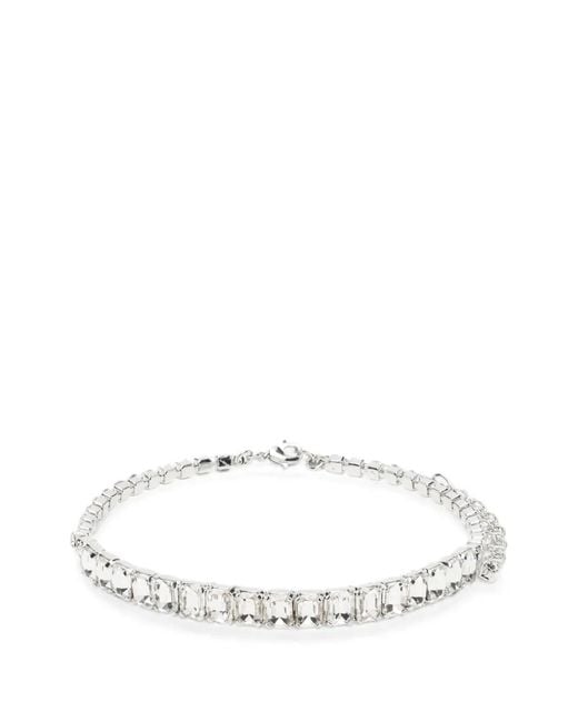 Magda Butrym White Crystal-Embellished Necklace