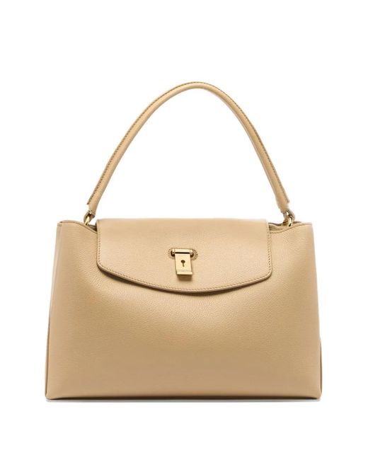 Bally Natural Lock Me Top Handle