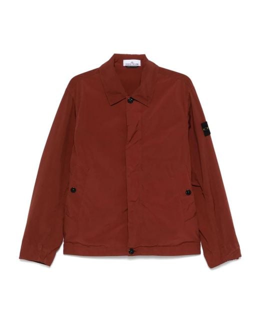 Stone Island Touch Poly-Tc Jacke in Red für Herren