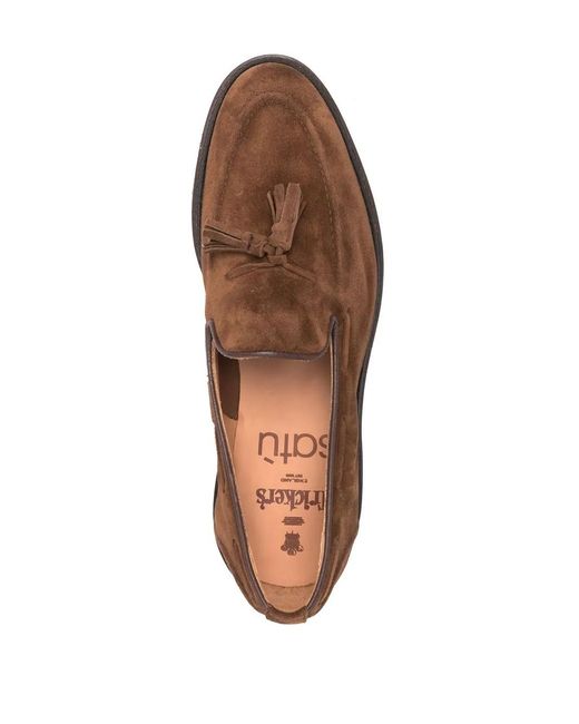 Tricker's Brown Elton Slip-On Loafers for men