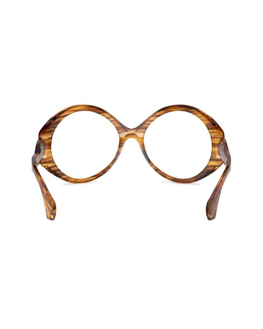 Alain Mikli Brown Round-Frame Sunglasses