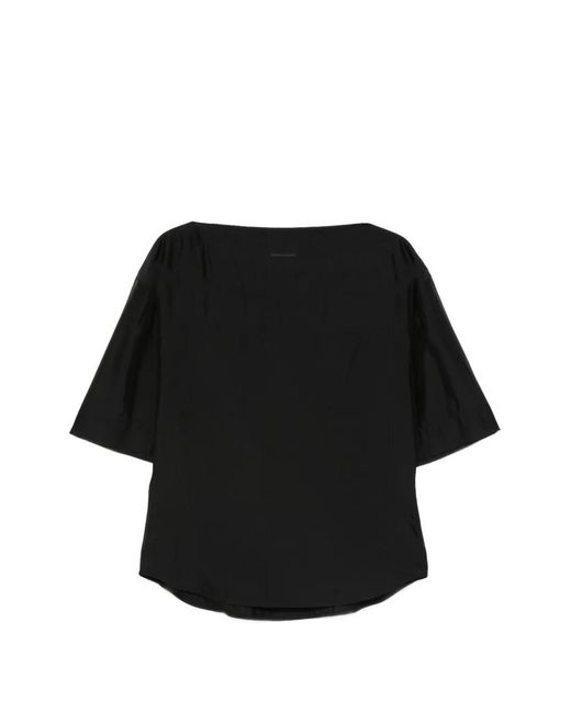 Filippa K Black Short-Sleeve Top