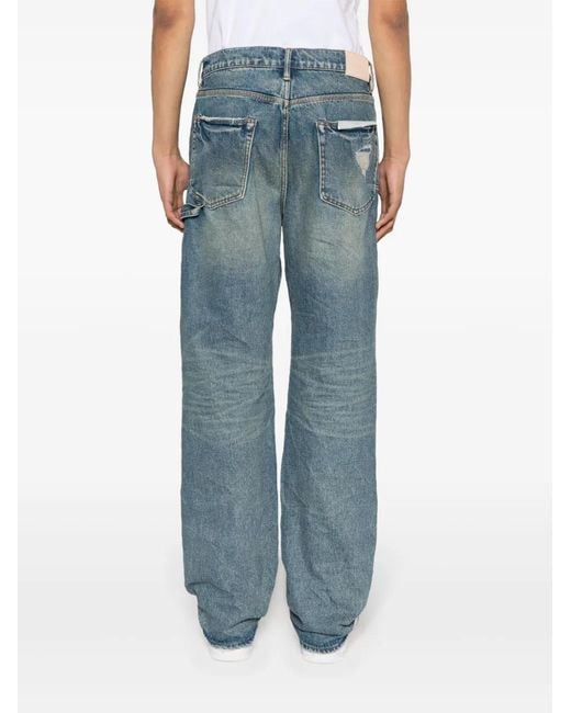 Purple Brand Blue P015 Carpenter Drop-Crotch Jeans for men