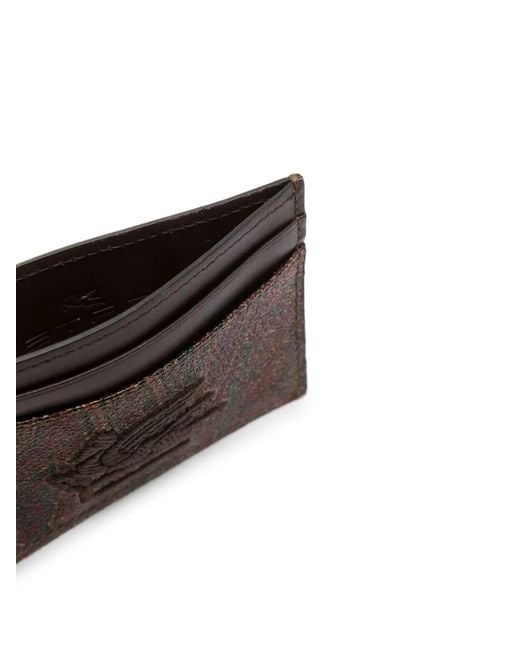 Etro Brown Small Leather Goods for men