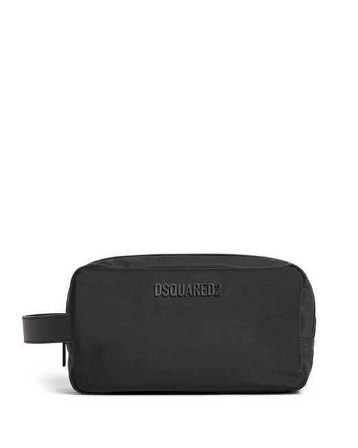 DSquared² Kulturbeutel Mit Logo-Patch in Black für Herren