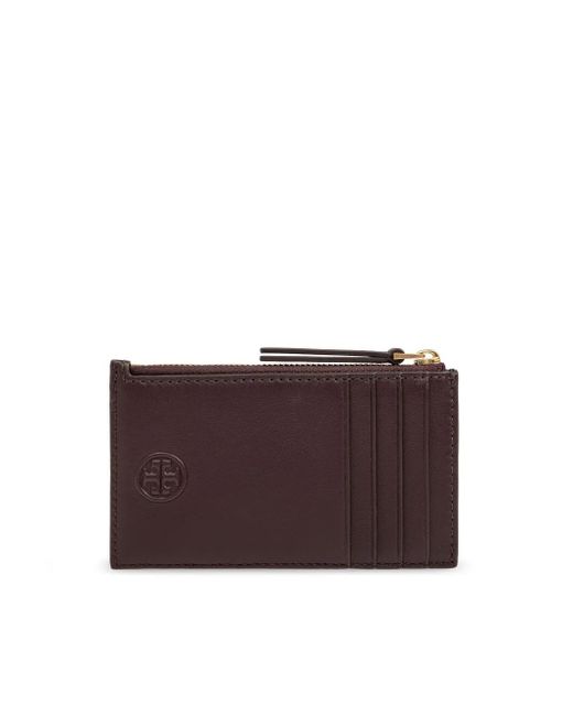 Tory Burch Purple Card Case Fleming