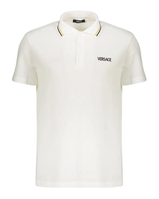 Polo Shirts Versace de hombre de color White