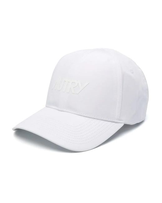 Autry White Logo-Print Baseball Cap