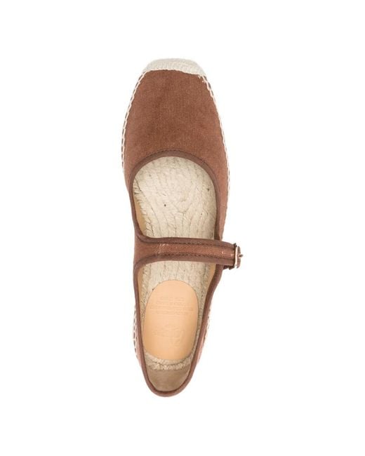 Castaner White "Padua" Flat Shoes