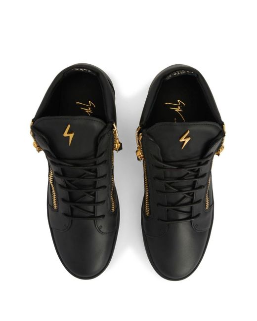 Sneakers alte con inserti Kriss di Giuseppe Zanotti in Black da Uomo