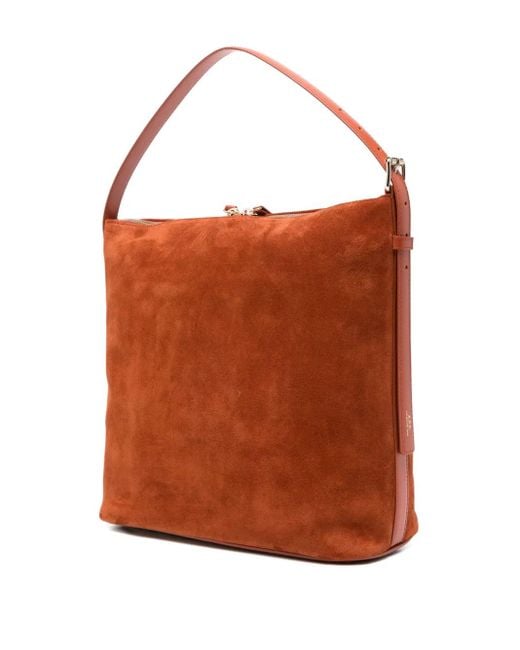 A.P.C. Brown Zip-Fastening Tote Bag