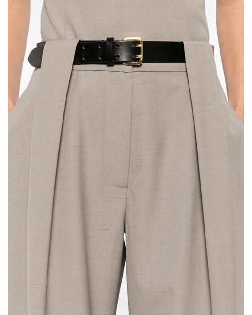 St. Agni White Pleat Trousers