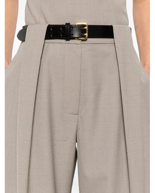 St. Agni White Pleat Trousers