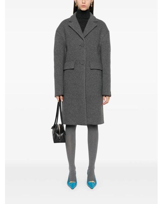 N°21 Gray Single-Breasted Coat