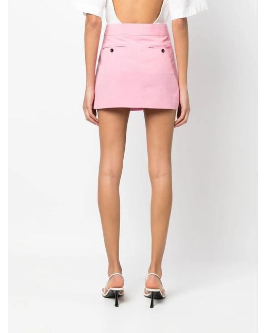 Isabel Marant Pink Cotton Blend Miniskirt