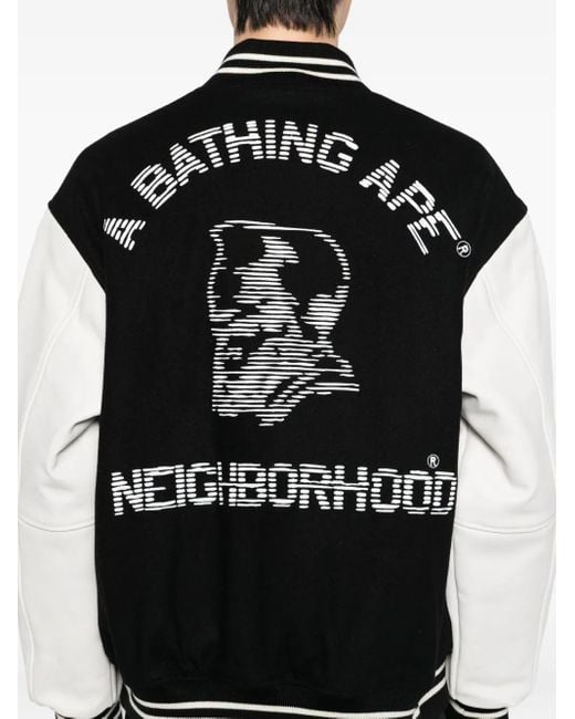 Veste Bomber À Logo Brodé A Bathing Ape pour homme en coloris Black