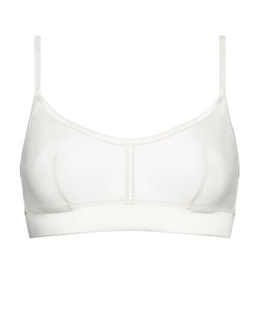 Eres White Muse Crop Top Bra