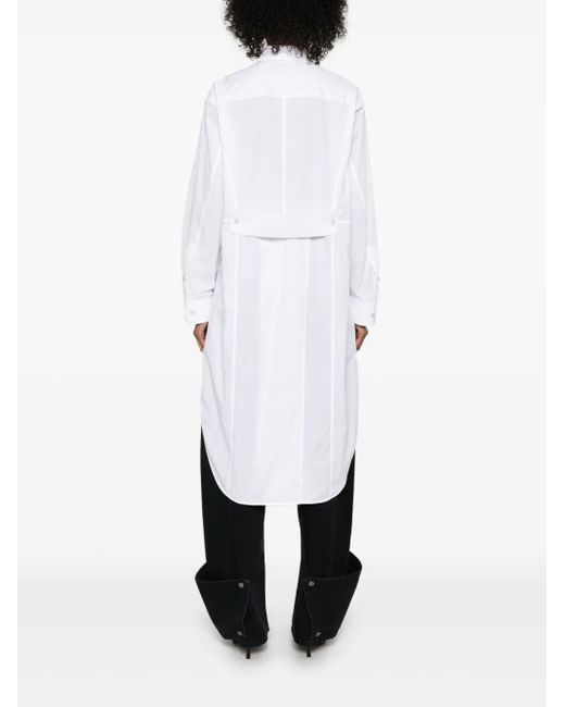 Helmut Lang White Apex Tail Shirt