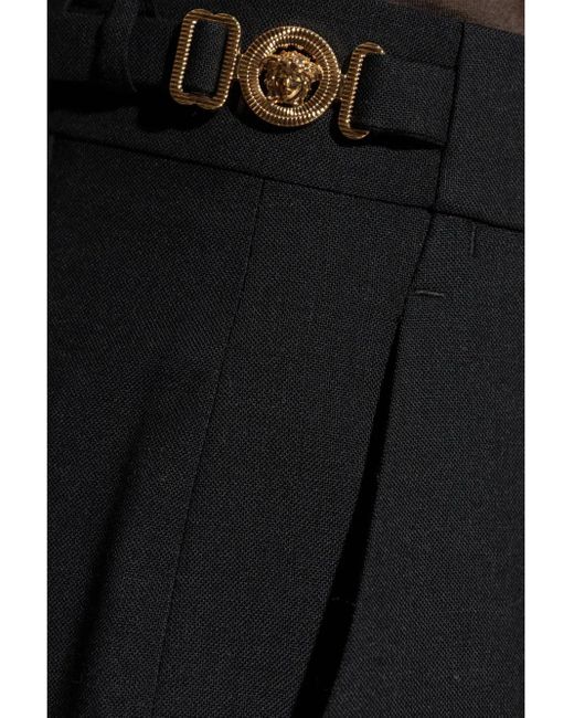 Versace Black Medusa Tailored Trousers for men