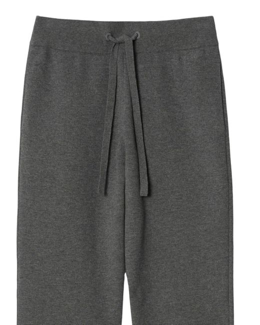 Burberry Gray Drawstring-fastening Track Pants