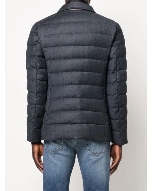 Moorer Blue Mougi Quilted Down Jacket for men