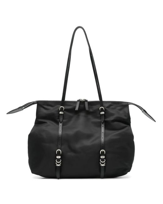 MARGE SHERWOOD Black Overpacker Schultertasche