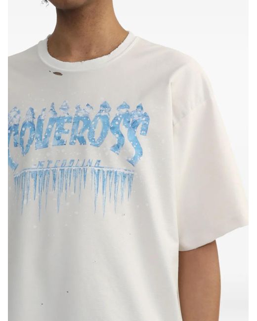 Doublet T-Shirt mit grafischem Print in White für Herren
