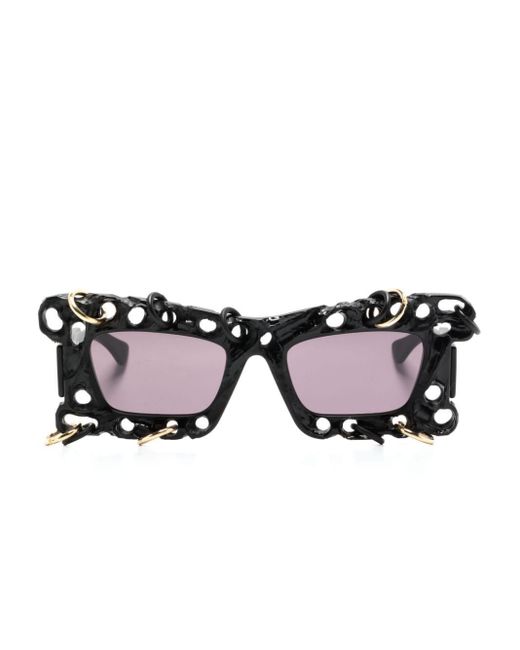 Kuboraum Black R2 Bm Hc Rectangle-frame Sunglasses