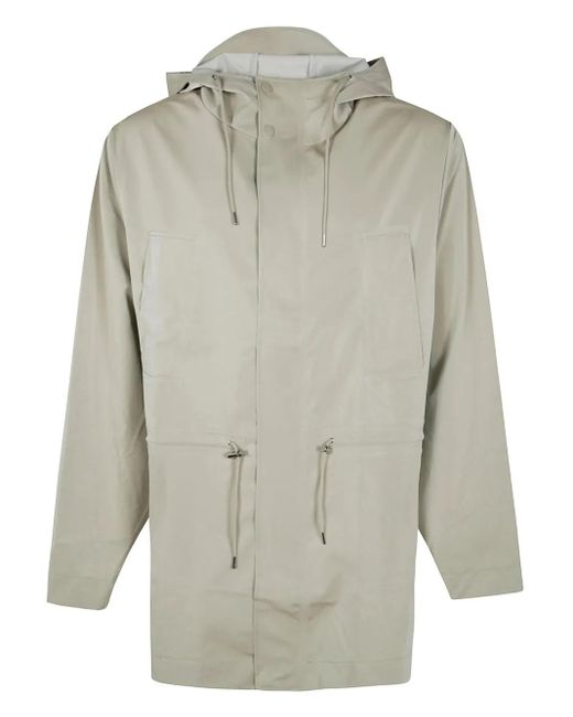 Rains フーデッド レインコート Gray